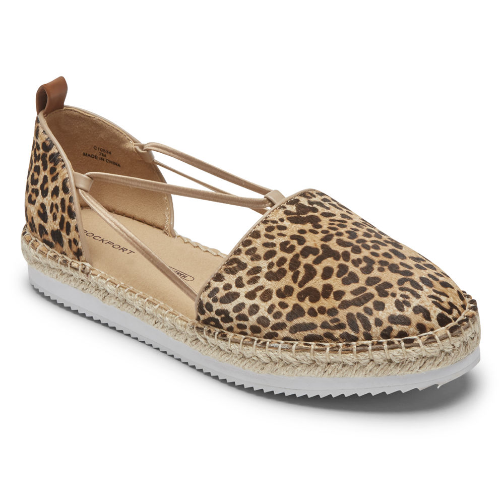 Sapato Vela Rockport Mulher Leopardo - Seaview Bungee - 12395WZIM